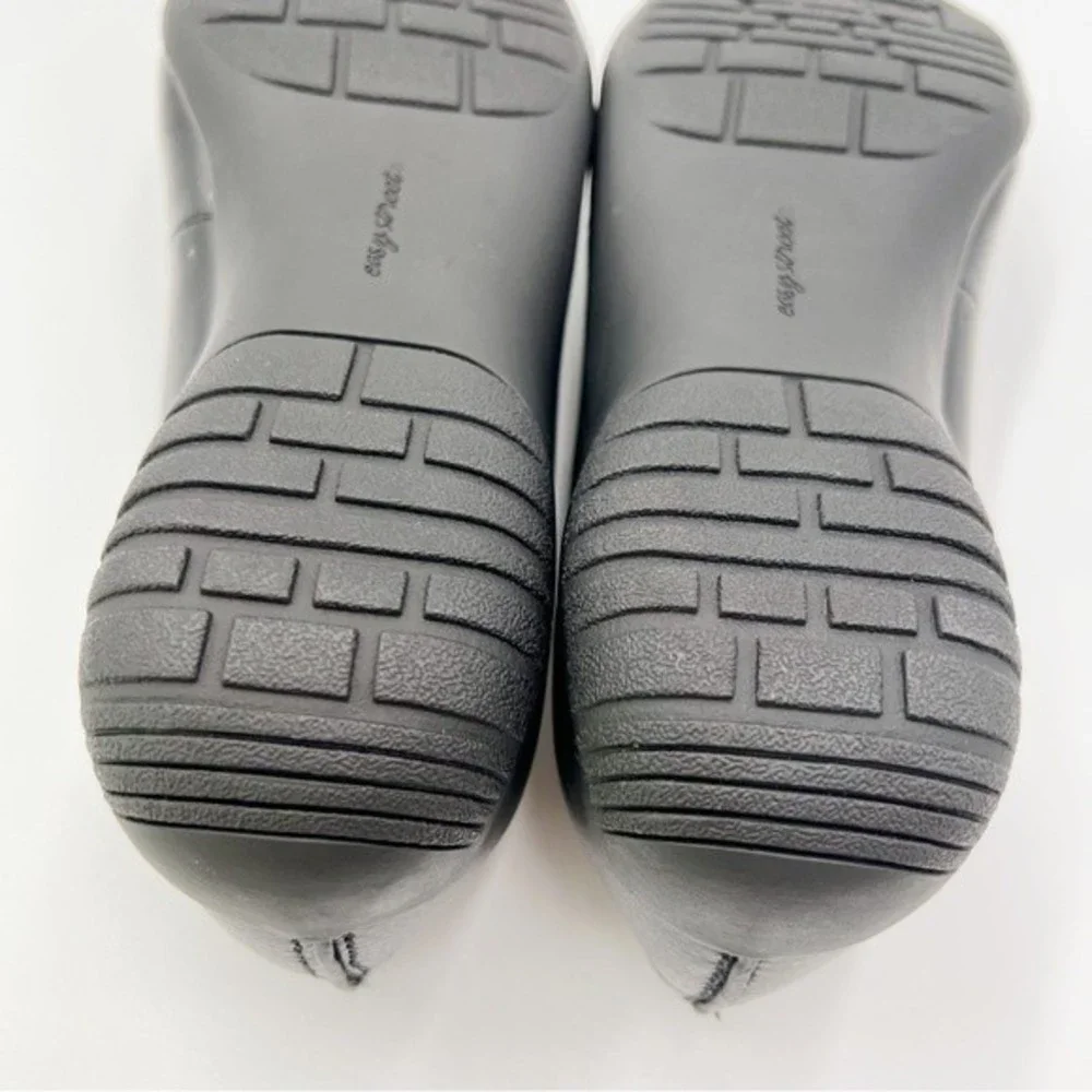 8WW 8 XW EXTRA WIDE Easy‎ Street Purpose Black Faux Vegan Leather Loafers Shoes